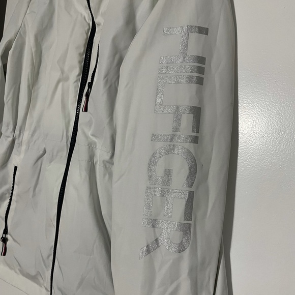 White Tommy Hilfiger Systems Jacket Shell Only M - Picture 3 of 14